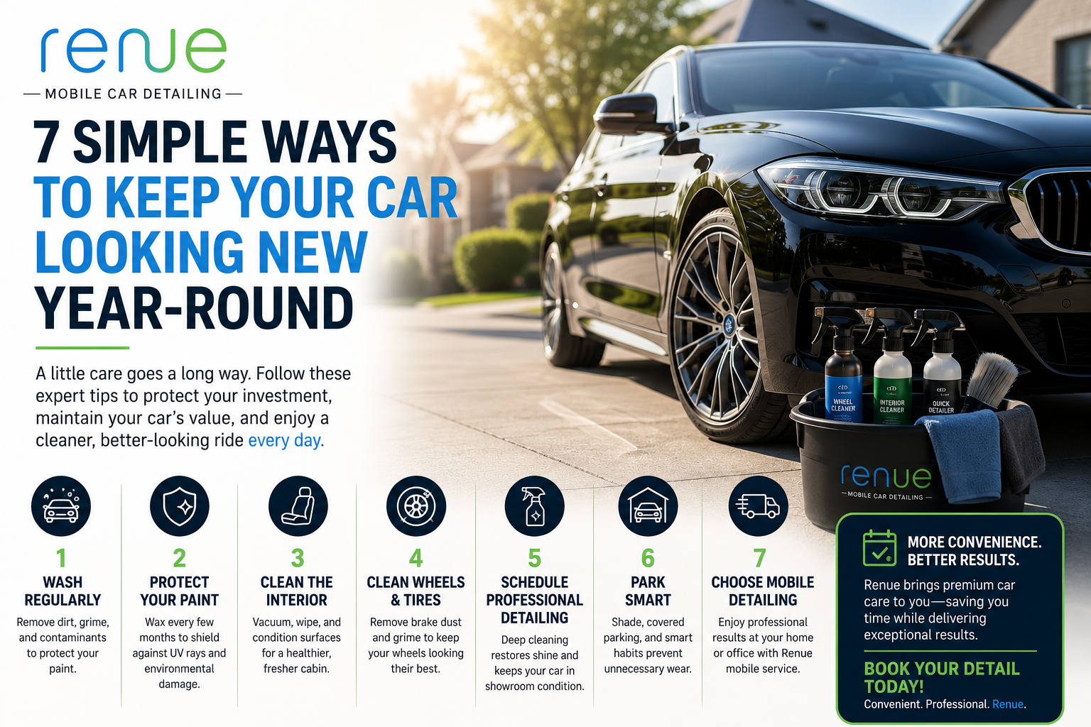 7 Simple Ways to Keep Your Car Looking New Year-Round